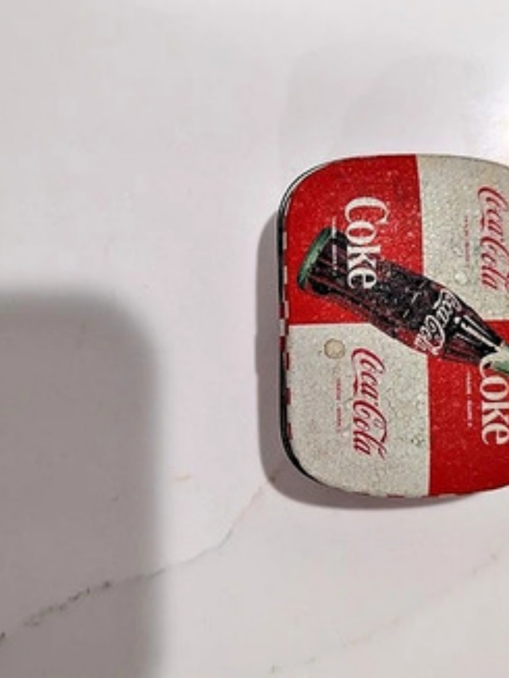 Coca-Cola Collectible Tin in Red & White